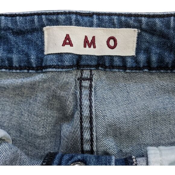 AMO Audrey W/ Snaps Shadow Play Women's Button Front Jeans Size 29 - Picture 3 of 5